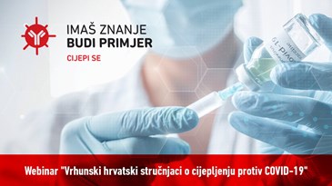 Sudjelujte na webinaru: Vrhunski hrvatski stručnjaci o cijepljenju protiv COVID-19