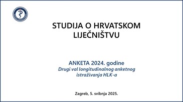 HLK predstavio rezultate drugog vala istraživanja Studija hrvatskog liječništva 2024.