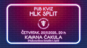 Pub kviz HLK-a u Splitu, 20.11.2025.