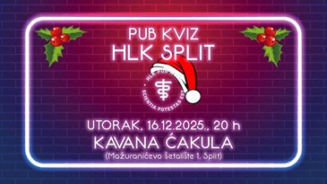 Blagdanski Pub kviz HLK-a u Splitu, 16.12.2025.