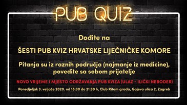 Nastavlja se popularni pub kviz HLK-a