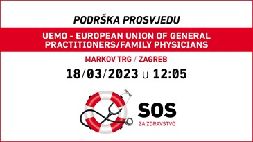 UEMO poslao snažnu podršku prosvjedu hrvatskih liječnika